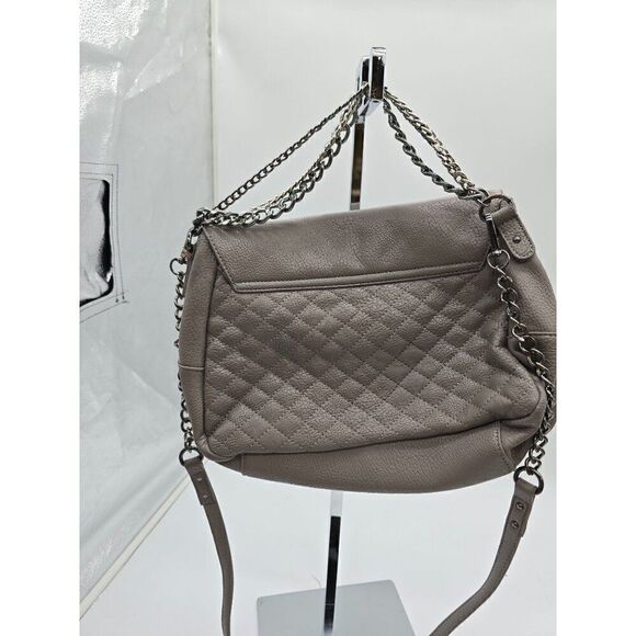 BCBG Paris Quilted Leather Crossbody Bag With Chain Strap - Picture 2 of 12